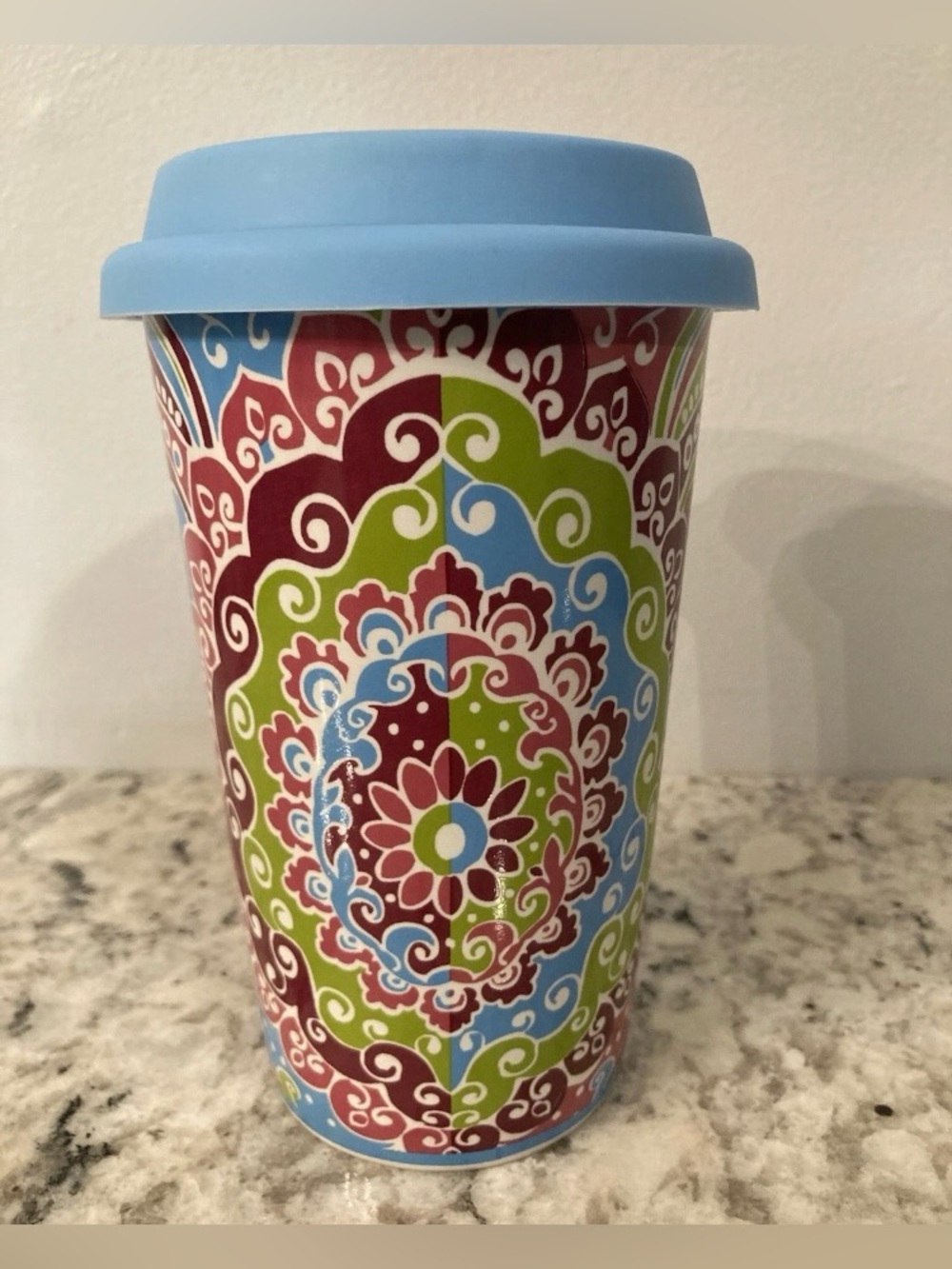 Longaberger Vitrified Pottery Travel Coffee Mug